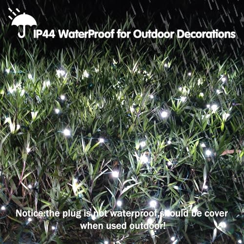 HISHINY Christmas Lights Outdoor Decorations for Bushes,LED Connectable Bush Christmas Lights Outdoor Yard Mesh Shrub Net Light for Party, Holiday, Wedding, Tree,Bushes (Cool White) - Image 3