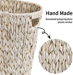 GRANNY SAYS Wicker Trash Can, Wicker Waste Basket for Bathroom, Butter Milk - Image 4