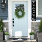 FemiaD As for Me and My House We Will Serve the Lord Front Door Sign Welcome Sign Vertical Porch Sign Rustic Tall Welcome Sign for Porch Standing Hanging 8x48inch - Image 5