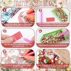 Cinnvoice Seasonal Diamond Art Hanging Kit,12 Pcs,Retro - Image 3