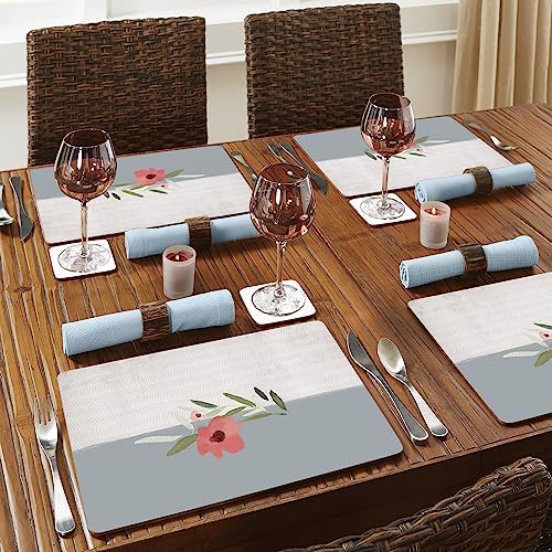 CounterArt Meadow Flower Boxed Set of 4 Premium Hardboard Placemats - Image 6