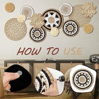 Glenmal 13 Pcs Boho Wall Basket Decor Set Woven Rattan Seagrass,Bohemian - Image 4