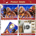 7x16FT Christmas Santa Claus Garage Door Cover Decorations Merry Christmas Garage Door Banner for Outdoor Indoor Christmas Decorations Party Photography Backdrop - Image 3
