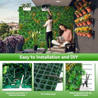 Artificial Grass Wall Panels, 20"x20" 12pcs Greenery Backdrop - Image 5