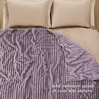 Bedsure Soft Queen Size Blanket for Bed Light Purple 90"x90" - Image 6