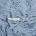 20 Pack Dusty Blue Cheesecloth Table Runner 120 Inch 10FT Rustic Boho Gauze Cheese Cloth Table Runner for Wedding Party Baby Shower Thanksgiving Christmas Decoration - Image 2