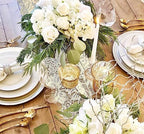 10 Pcs White Lace Table Runner 14 x 120 Inch Embroidered Boho Table Runner for Wedding Party Bridal Shower Decorations Vintage Rustic Table Runners - Image 5
