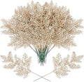 Cindeer 100 Pcs Christmas Tree Picks Sprays Glitter 10.2 in,Champagne Gold by Cindeer