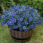 20 Bundles Artificial Flowers for Outdoor, Fake Plants Spring Decor,Blue by Lnoicy