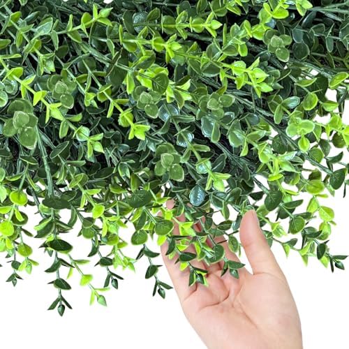 HUZIYAHAN 28In Large Boxwoods Door Wreaths for Front Door Spring Summer Outside All Season Green Year Round Artificial Greenery Wreath for Wall Window Rustic Farmhouse Home Outdoor Indoor Decorations - Image 5