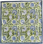 ATOSII Amara 100% Cotton Summer Dinner Napkins, Block Print, Durable Linen for Everyday Use, Weddings, Parties, Outdoors I 20 X 20 Inches, Set of 4 I Farmhouse Grandmillennial Coastal Table Decor - Image 4