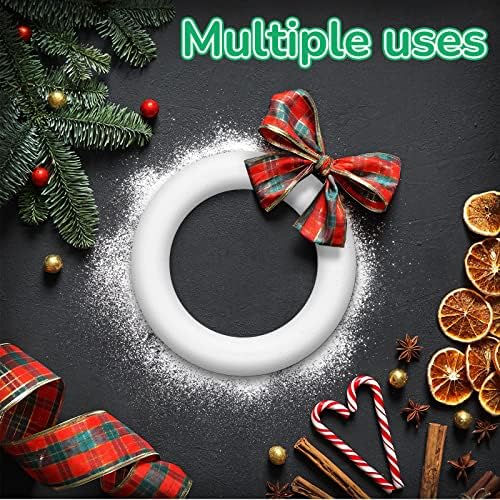 Juexica 36 Pcs 5.8 in Foam Wreath Forms Ring for Crafts DIY Projects - Image 3