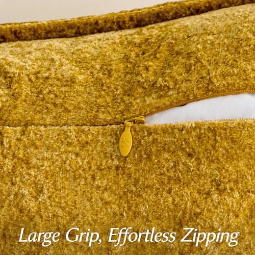 a moment Throw Pillow Covers 22X22 Inch 4 Packs,Soft Velvet Decorative Pillow Cases with 3D Ice Flower,Texture Modern Accent Cushion Covers for Sofa Couch Home Decor Dusty Gold - Image 2