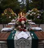 Embroidered Cloth Napkin Snowflake Christmas Cotton Napkins Set of 6, 20 x 20 Hemstitch Table Napkins Machine Washable, Daily & Holidays, Great Gift Ideas - Image 4