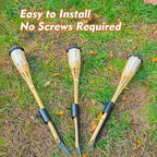 Metal Bamboo Stakes, Flag Pole Holder for Ground Spike, 4-Pack - Image 6