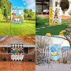 Set of 10 Gnome Seasonal Garden Flags, Double Sided 28 x 40 Inch Yard Flags - Image 7