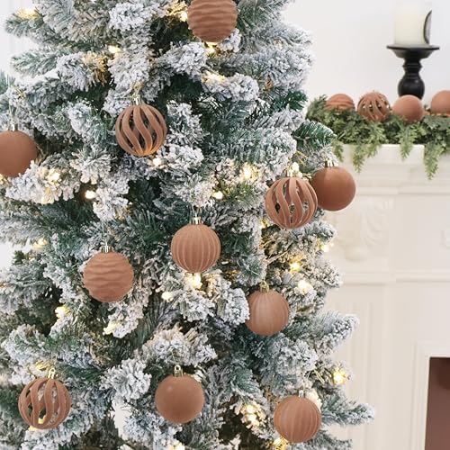 3.15In Velvet Ornaments for Christmas Tree,12Pcs Christmas Ornaments Set - Image 2