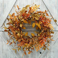 AMF0RESJ Artificial Fall Wreath for Front Door Autumn Wreath for Home Decor by AMF0RESJ