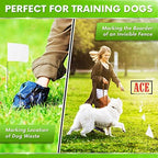 White Flags for Marking Yard - 4x5x15 Inch Invisible Fence Flags for Dogs - 50 Pack - Dog Invisible Fence Training Marker & Boundary Training - Image 4