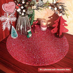15" Red AB Rhinestone Round Placemats Set of 4 - Image 6