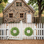 20IN Artificial Boxwood Wreaths for Front Door,Spring Summer All Season Wreath,Green Wreath Suitable for Wall、Door、Farmhouse 、Indoor、Outdoor Decor - Image 2