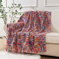BATTILO Home Multicolor Throw Blanket for Couch, 50"x60" by BATTILOHOME