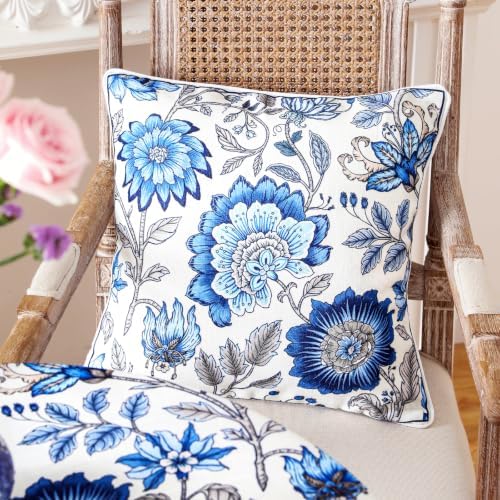 ISAENNE Designer Velvet Throw Pillow Cover,Set of 2,18"x18"-Blanch - Image 3