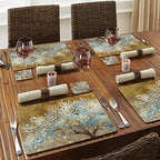 Cala Home Thousand Lifetimes Boxed Set of 4 Premium Hardboard Placemats - Image 6