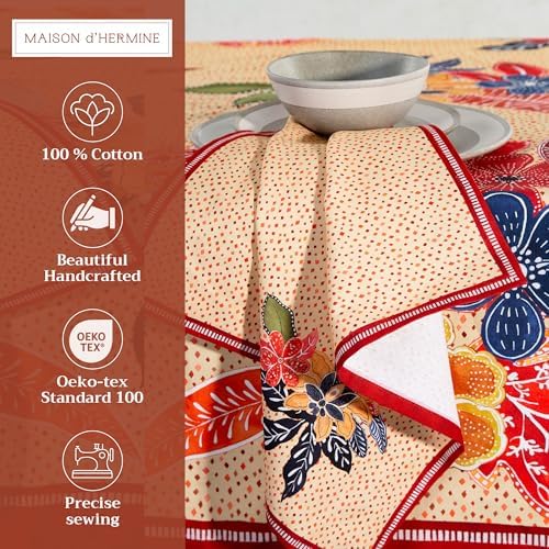 Maison d' Hermine Cloth Napkins Set of 4 Reusable 100% Cotton (20" x 20") - Image 2