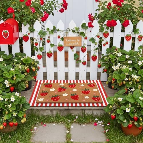 Tinideya 2 23.6 X 35.4 Inches Strawberry Brown Green Red - Image 6