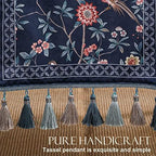 Patdrea Designer Vintage French Velvet Table Runner,12"X63"-Lanruoting - Image 4