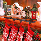 Zhengmy 6 Pcs Black Christmas Stocking Hangers for Mantel Stocking Holders - Image 2
