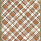 Orange Plaid Paper Table Runner - Halloween Thanksgiving Holiday Pattern for Parties or Weddings - Disposable Table Runner American Made - Image 4