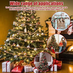 6 Pcs Christmas Tree Wood Bead Garland, 18 ft Each, Gold - Image 3