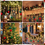 10 Set 16'' Lighted Christmas Ball Ornaments Window Hanging Decorations - Image 6