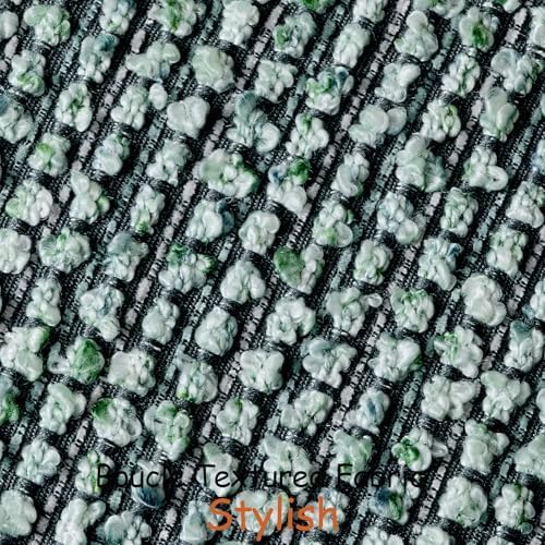 DEZENE Striped Euro Sham Pillow Covers 26x26 Set of 2 Green Textured Boucle Chic Morden Boho Accent Farmhouse Square Decorative Couch Throw Pillow Covers for Home Decor Bed Sofa Living Room - Image 2