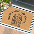 Funny The Entrance Way Outside Personalized Rug with Heavy-Duty Non Slip Outdoor Coconut Coir Doormat Pets Lover Gift 23.6 x 15.7 inch (Speak Friend and Enter) by XTDJJKK