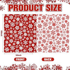 FuWeave 2 Pcs Christmas Snowflake Throw Blanket and Pillow Set, 50 x 60 in - Image 3