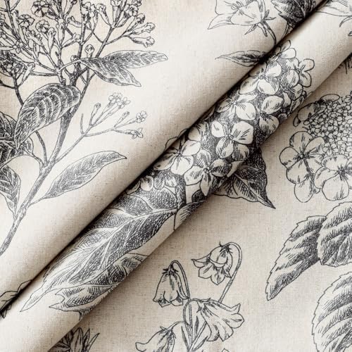 Set of 2 Decorative Floral Pillow Covers 22x22 Inch Black - Image 2