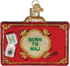 Old World Christmas Rack N Roll Mahjong Glass Blown Ornament for Christmas Tree, Handcrafted Holiday Decoration, Hasbro Games Collection - Image 3