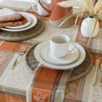 Benson Mills Heirloom Harvest Tablecloth (Terracotta 60"x 104" Rectangular) - Image 3