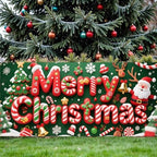 Traditional Christmas Garage Door Banner 16x7 Ft - Merry Christmas with Classic Decor for Double Car Garage Outdoor Indoor Holiday Decor - Image 5