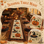 Autumn Quilted Table Runner - Fall & Halloween Seasonal Table Decor，Autumn：M(14×72'') - Image 4