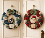 3D Fabric Poke Wreath DIY Kit for Adults Christmas Holiday Decor，2PCS I by Unknown