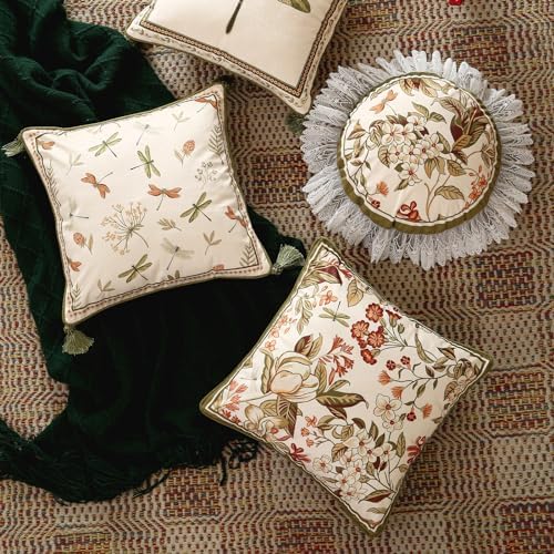 ISAENNE Designer Velvet Throw Pillow Covers,18"x18" Set of 2-Grace A - Image 7