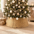 Poen Woven Rattan Christmas Tree Collar, Khaki, 42 Inch by Poen