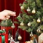 Shappy 216 Pcs Mini Christmas Ball Ornament 1.18 Inch,Gold - Image 3