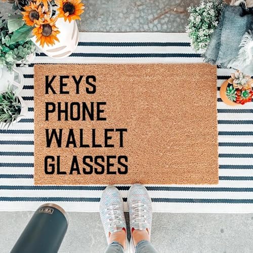 Funny Coir Doormat - Keys Phone Wallet Glasses Welcome Mat 23.7 x 15.7 inch - Image 6