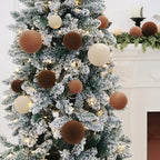 3.15In Velvet Ornaments for Christmas Tree,12Pcs Christmas Ornaments Set - Image 2