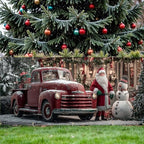 Classic Truck Banner 16x7 Ft - Old Fashioned Holiday Design for Double Car Garage Display - Image 5
